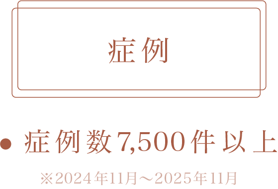 症例 症例数4,000件以上