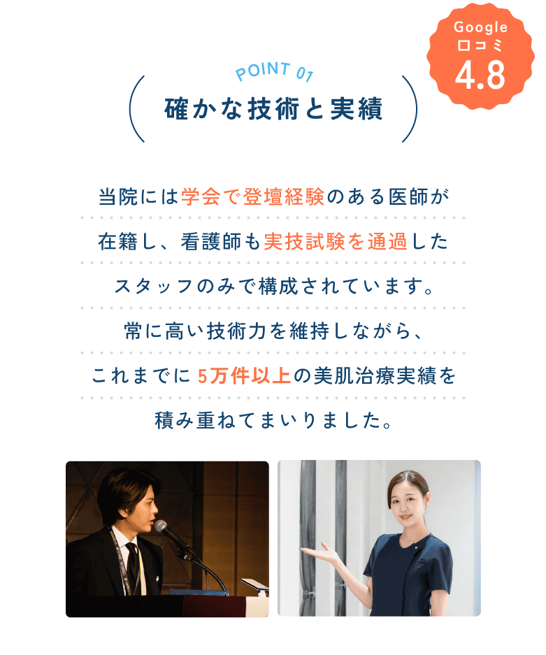 確かな技術と実績