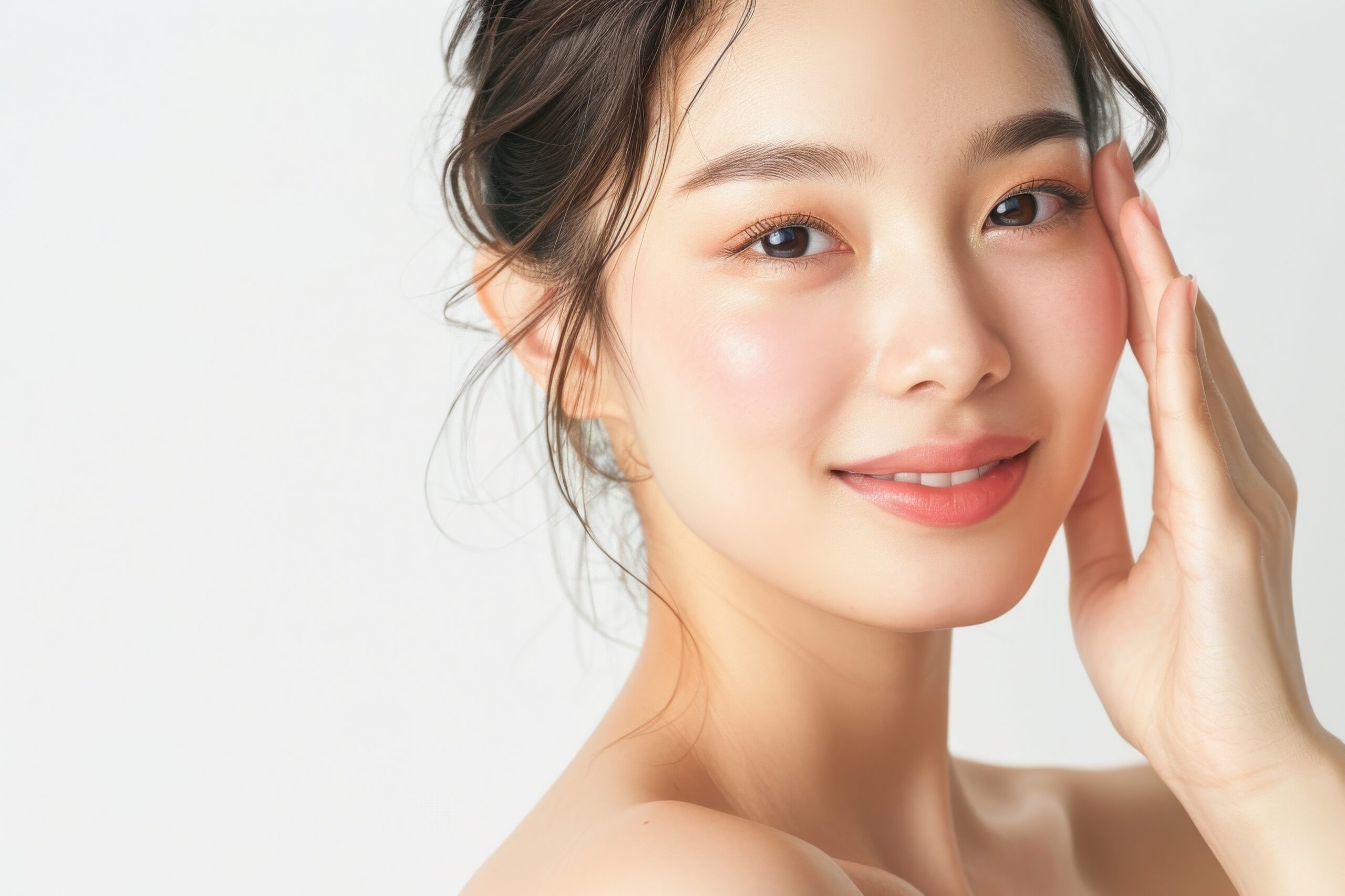 笑顔の女性